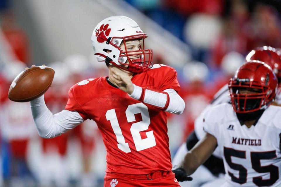 Beechwood quarterback Clay Hayden completed seven of 16 passes for 116 yards and a touchdown in Friday’s win.