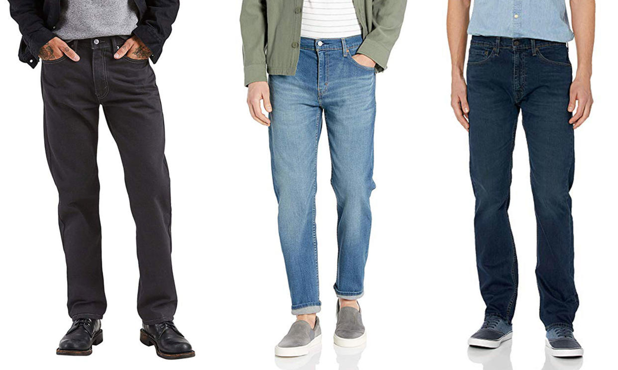 For one day only, Amazon shoppers can save up to 50 percent off Levi’s men’s apparel and accessories. (Photo: Amazon)