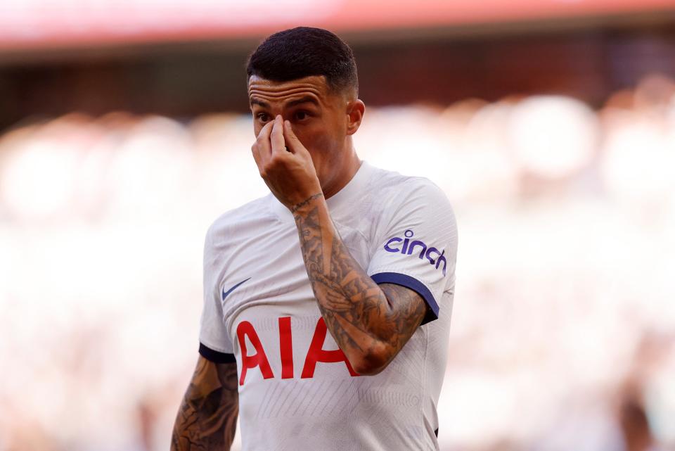 Pedro Porro goes close to giving Spurs the lead (Action Images via Reuters)