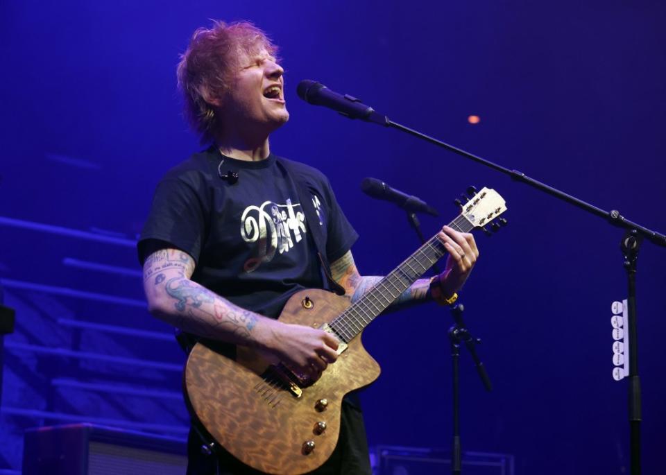 Sheeran was in town to play an anniversary show at Barclays Center. Getty Images