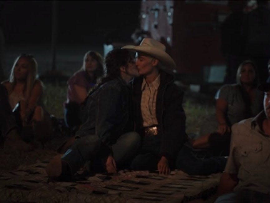 Clara Brewer (Lilli Kay) in "Yellowstone" season five, episode seven.