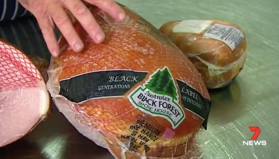 Richard Deignan says Australian ham is the best in the world. Source: 7 News