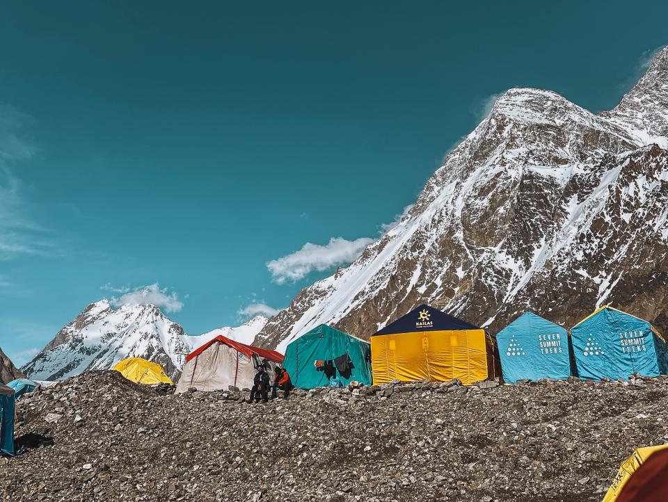 A view of K2 base camp, taken this summer.