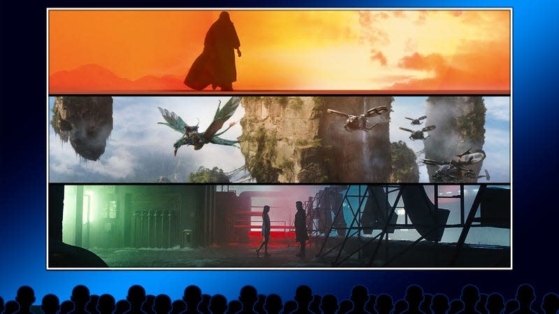 Top to bottom: Lawrence Of Arabia (Columbia Pictures), Avatar (20th Century Fox), Blade Runner 2049 (Warner Bros.)