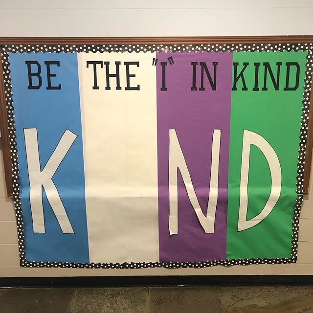 80) "Be the 'I' in Kind" Bulletin Board