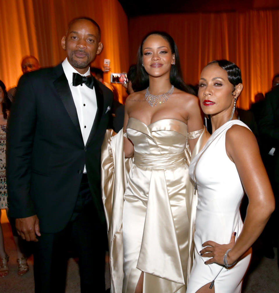 Will Smith, Rihanna, and Jada Pinkett Smith 