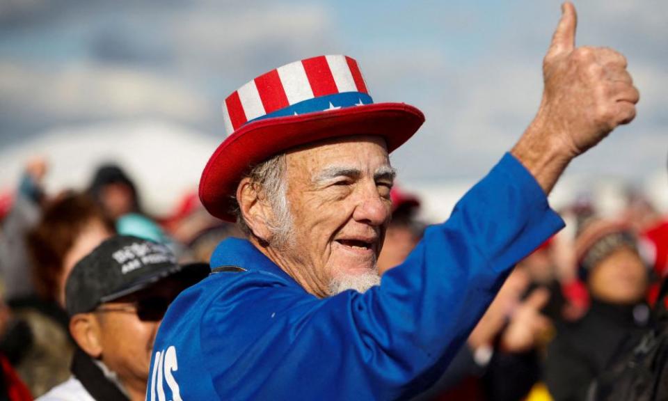 A Trump supporter at a rally in Florence, South Carolina, earlier this month.