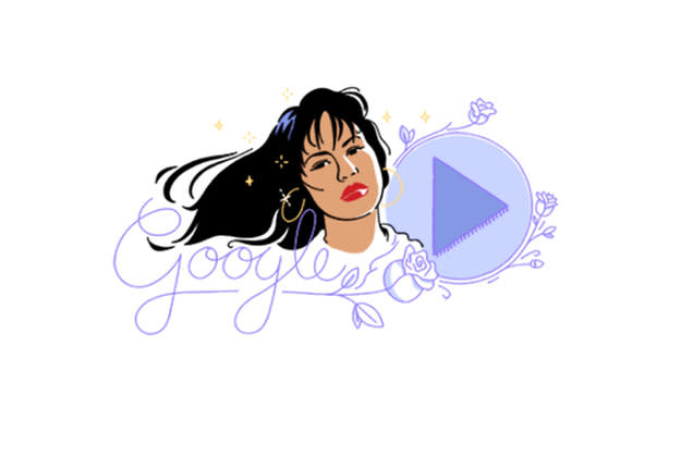 Google le dedicó un ‘doodle’ a Selena Quintanilla el 17 de octubre.