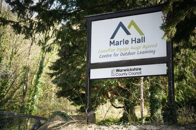 The entrance to Marle Hall near Llandudno Junction