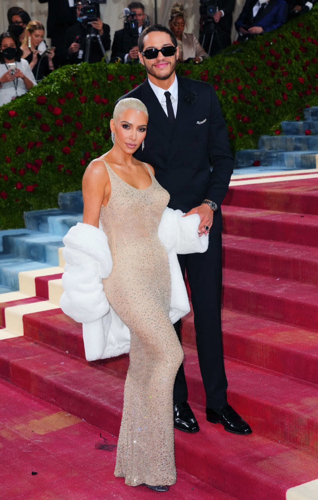 Kim Kardashian and Pete Davidson at the Met Gala