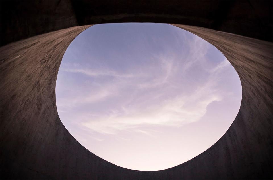 The view looking up in the Observatory.