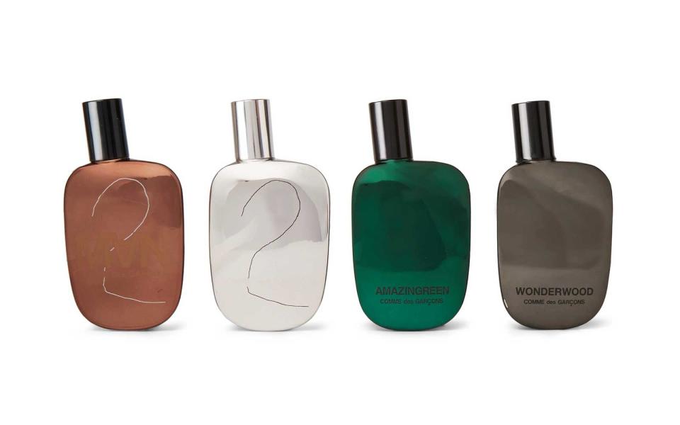 <p>These miniature versions of Comme des Garçons’ best-selling colognes are perfect for travel and come in the brand’s signature, cool, curved bottles. Included in the set are the Amazingreen, Wonderwood, 2 Man, and 2 blends.</p> <p>To buy: <a rel="nofollow noopener" href="http://click.linksynergy.com/fs-bin/click?id=93xLBvPhAeE&subid=0&offerid=476536.1&type=10&tmpid=14422&RD_PARM1=https%3A%2F%2Fwww.mrporter.com%2Fen-us%2Fmens%2Fcomme_des_garcons_parfums%2Feau-de-parfum-pocket-collection--4-x-25ml%2F832647&u1=TLTRVGGValentinesDayGiftsAD1Jan17" target="_blank" data-ylk="slk:mrporter.com;elm:context_link;itc:0;sec:content-canvas" class="link ">mrporter.com</a>, $185</p>