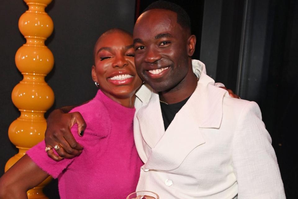 Actors Michaela Coel and Paapa Essiedu attend the inaugural Soho House Awards. (Dave Benett)