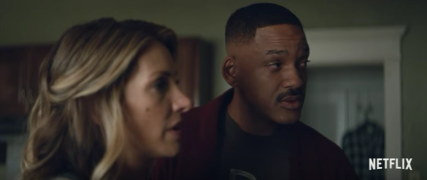 Will Smith in trailer for Bright. Credit: Netflix.