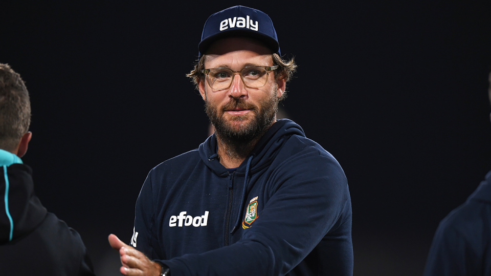 New Zealand cricket great Daniel Vettori (pictured) during training.