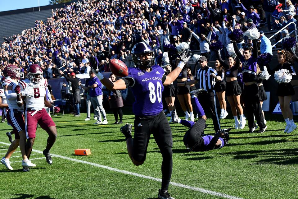 Holy Cross had plenty to celebrate on Sunday, as the Crusaders earned the No. 8 seed in the FCS Playoffs and a first-round bye.