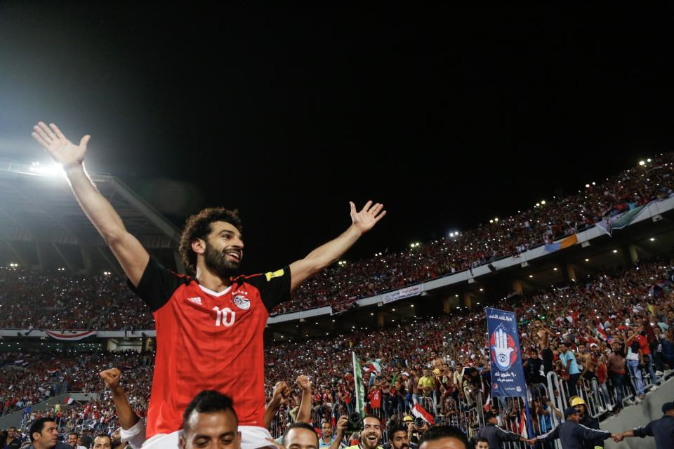 Mohamed Salah was the qualifying hero for Egypt. (Getty)