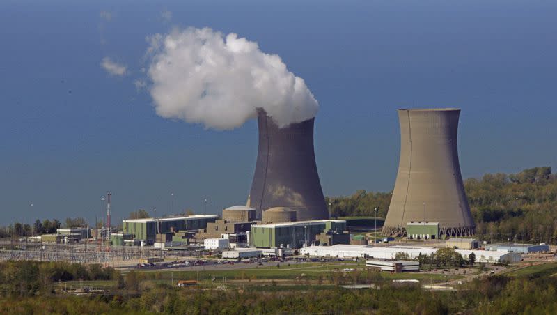 This 2005 file photo shows the Perry Nuclear Power Plant on the shore of Lake Erie in North Perry, Ohio.