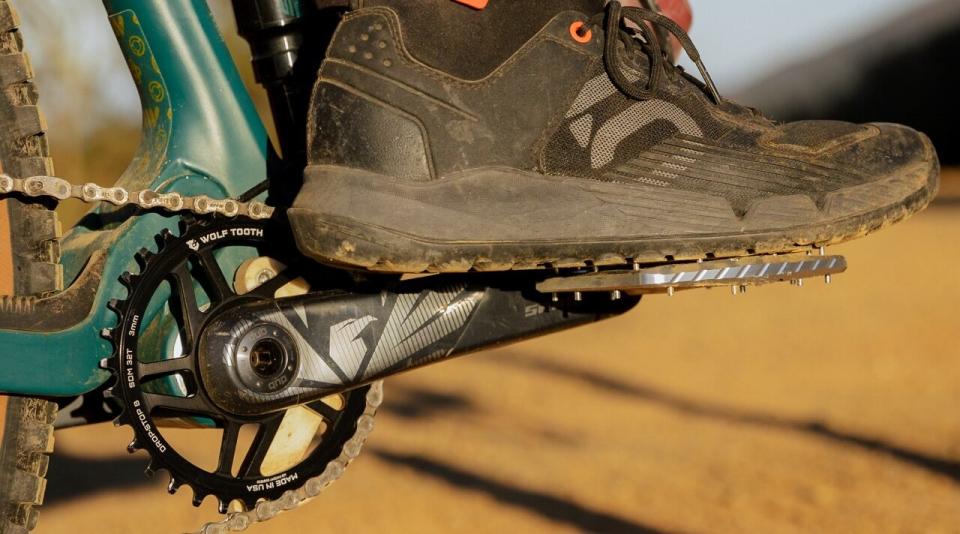 Wolf Tooth Ripsaw Aluminum Pedals designed for mid-pedal riders