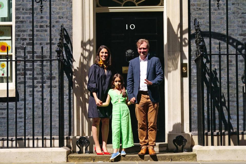 Nazanin Zaghari-Ratcliffe with her husband Richard Ratcliffe and daughter Gabriella, who she was finally reunited with earlier this year (PA)