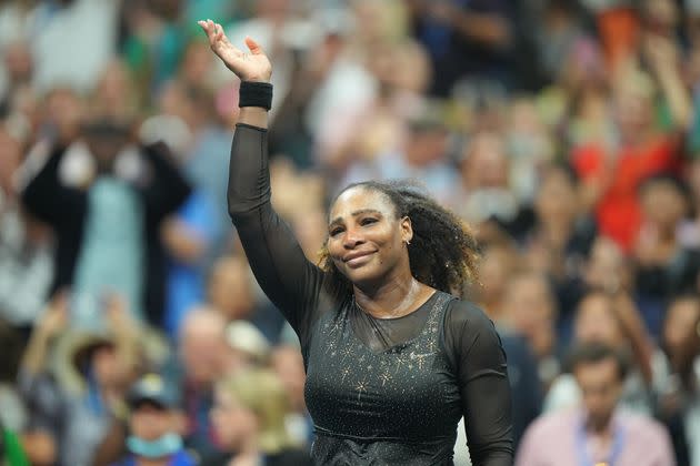 Serena Williams waves at the crowd during the women's singles third round match at Arthur Ashe Stadium in Flushing, New York, on Sept. 9. (Photo: Erick W. Rasco/Sports Illustrated via Getty Images)