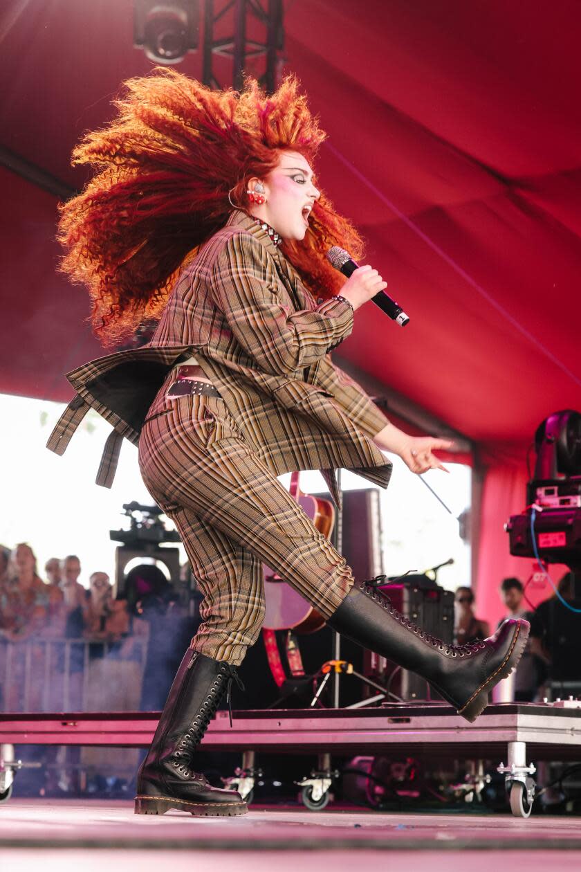 Chappell Roan performs at Coachella.