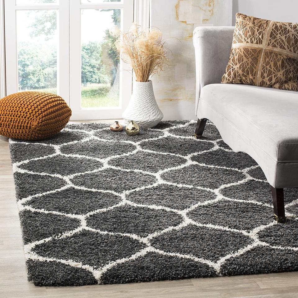 Shag area rug on Amazon