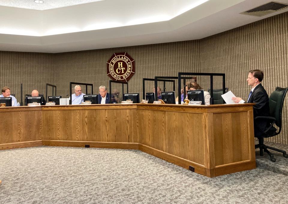 The Holland Township Board of Trustees meets Thursday, Sept. 2, 2021 to discuss the township's 2022 budget.