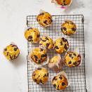 <p>Buttermilk makes these muffins perfectly tender and fluffy, and adds a subtle tang. Grab some cut-up fruit and a steaming <a href="https://www.goodhousekeeping.com/food-recipes/g35012036/best-coffee-recipes/" rel="nofollow noopener" target="_blank" data-ylk="slk:cup of coffee;elm:context_link;itc:0;sec:content-canvas" class="link ">cup of coffee</a> for a complete spread. </p><p><strong>Make-ahead tip:</strong> Homemade muffins aren't the quickest thing to throw together in the morning, so these are perfect weekend project material. </p><p>Get the <a href="https://www.goodhousekeeping.com/food-recipes/a35695996/best-blueberry-muffin-recipe/" rel="nofollow noopener" target="_blank" data-ylk="slk:Best Blueberry Muffins recipe;elm:context_link;itc:0;sec:content-canvas" class="link "><strong>Best Blueberry Muffins recipe</strong></a>.<br></p>