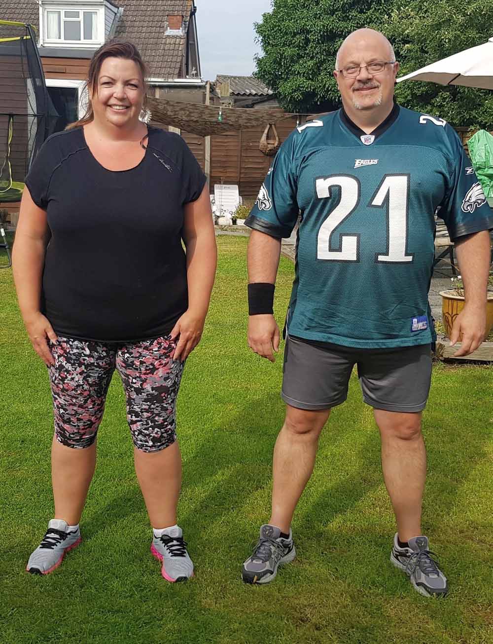 Donna and Jason before their weight loss. (PA Real Life)