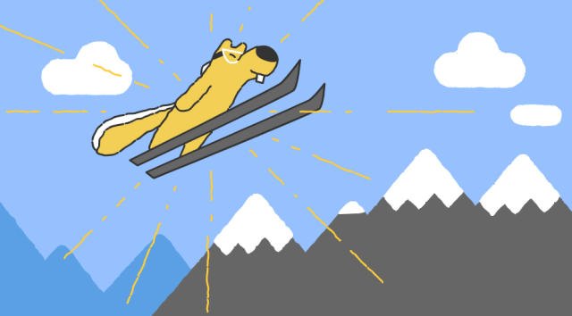 Google Doodle celebrates Day 14 of Winter Olympic Games featuring Squirrel  playing ice hockey