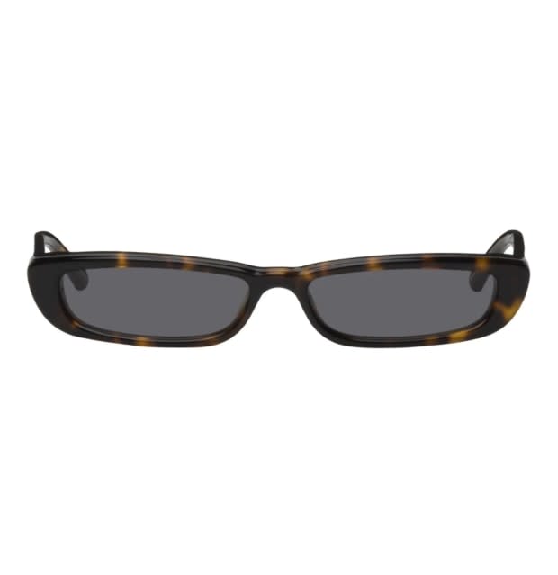 <p>The Attico Tortoiseshell Linda Farrow Edition Thea Sunglasses, $275, <a href="https://rstyle.me/+sr8-uAu0FftVcQAuEAWaFA" rel="nofollow noopener" target="_blank" data-ylk="slk:available here;elm:context_link;itc:0" class="link ">available here</a></p>