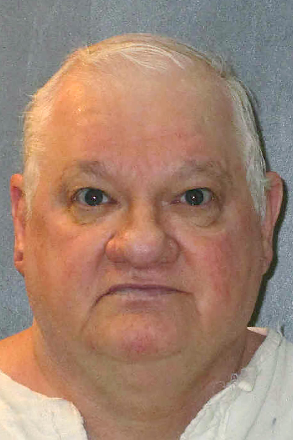This undated photo provided by the Texas Department of Criminal Justice shows Billy Jack Crutsinger. Texas death row inmate Crutsinger is facing execution Wednesday, Sept. 4, 2019, for fatally stabbing an 89-year-old woman and her daughter more than 16 years ago after entering their Fort Worth home under the pretense of doing some work for them. (Texas Department of Criminal Justice via AP)