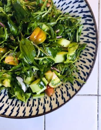 Salade de tomates vertes