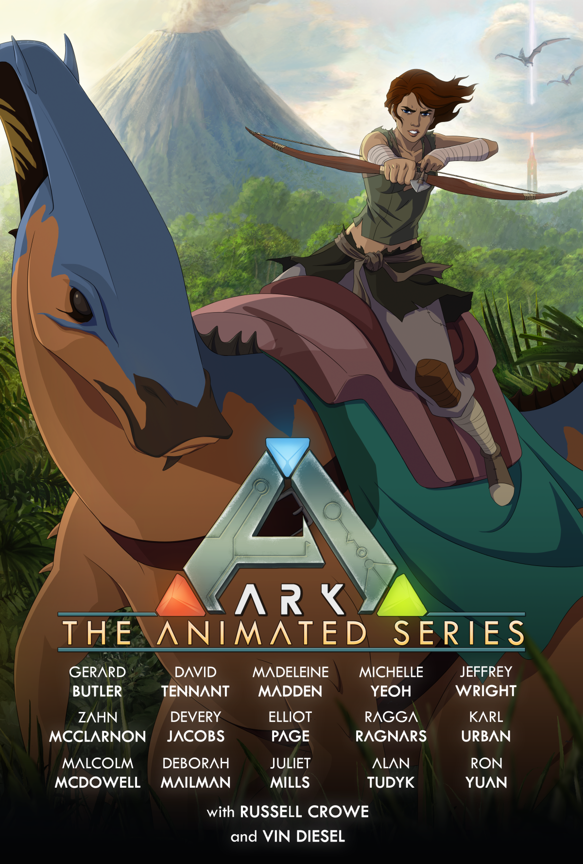 Studio Wildcard Announces ARK: Survival Evolved Animated Television Series,  Featuring Unprecedented Voice Cast, Including Gerard Butler, Michelle Yeoh,  Madeleine Madden, Elliot Page, David Tennant, Jeffrey Wright, With Russell  Crowe and Vin Diesel