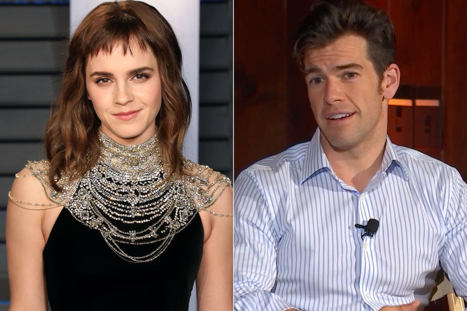 Emma Watson and Brendan Wallace (Photo: Taylor Hill/FilmMagic; Youtube) 