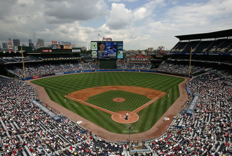 A look at Turner Field during baseball days. How many differences can you spot? (Getty)