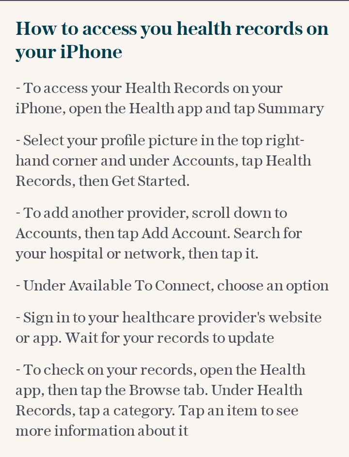 How to access health records on your iPhone