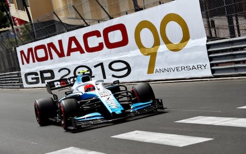 Robert Kubica during practice ahead of the Monaco Grand Prix - Credit: Getty Images