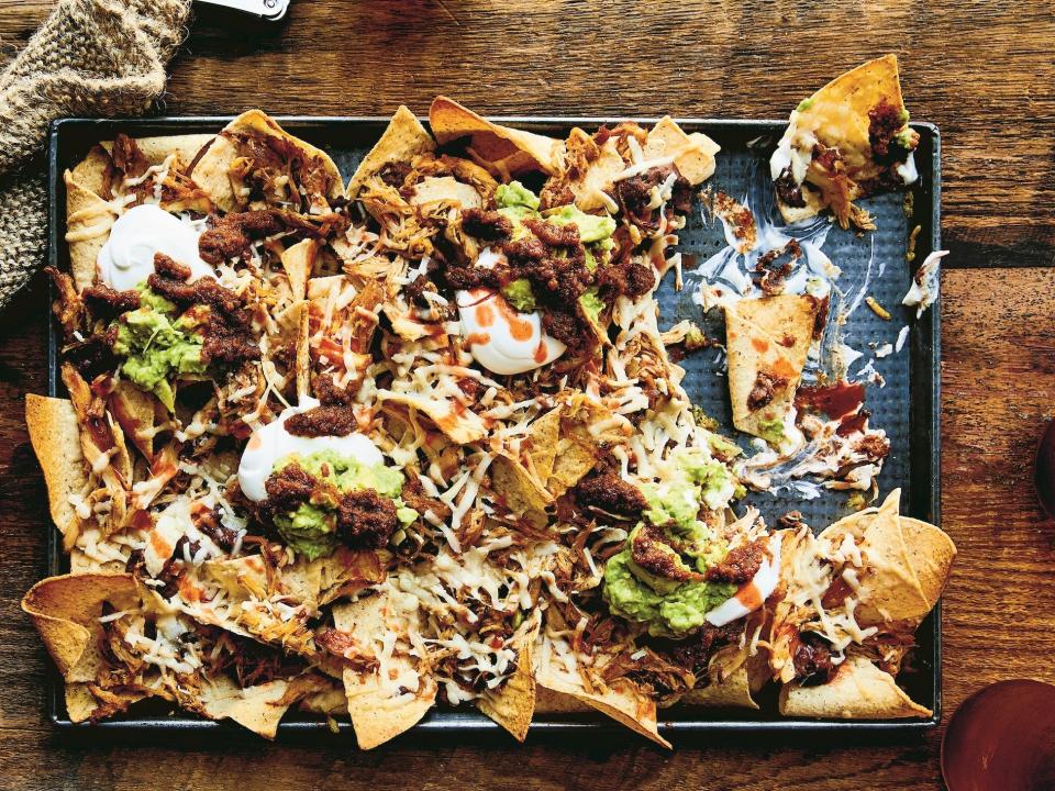 Game Day Sheet Pan Nachos from TRUE COMFORT (photo credit Aubrie Pick)