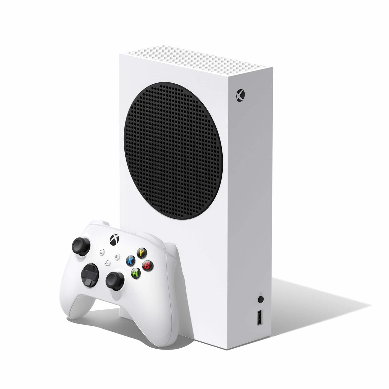 <p><a href="https://www.walmart.com/ip/Xbox-Series-S-Gilded-Hunter-Bundle/1702650414" rel="nofollow noopener" target="_blank" data-ylk="slk:Shop Now;elm:context_link;itc:0;sec:content-canvas" class="link rapid-noclick-resp">Shop Now</a></p><p>Series S Game Console</p><p>walmart.com</p><p>$269.00</p>