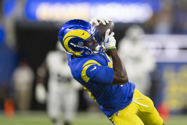 Quarterback Dresser Winn of the Los Angeles Rams prior to a NFL News  Photo - Getty Images