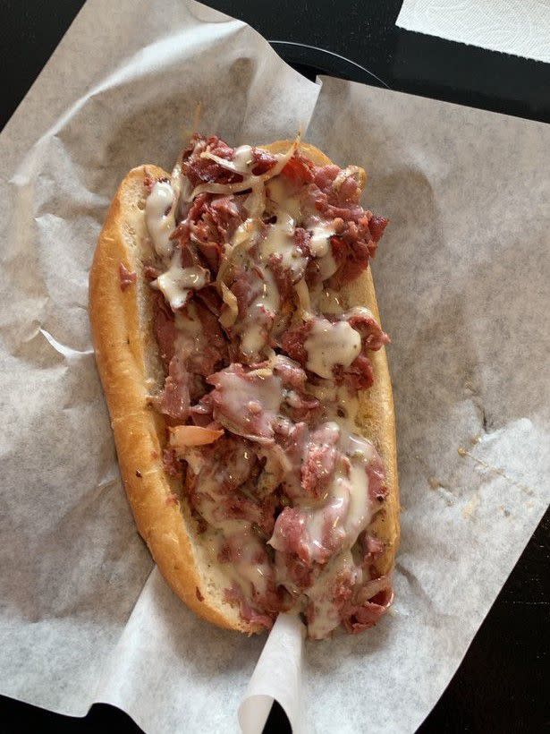 Pastrami Cheesesteak at MVP Sports Deli & Eatery in Anchorage, AK