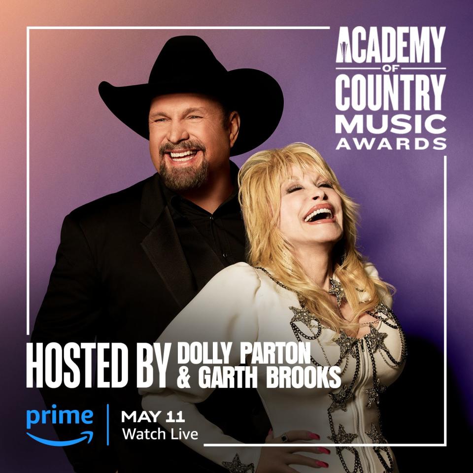 Garth Brooks and Dolly Parton have been named as co-hosts of 2023's 58th Academy of Country Music Awards