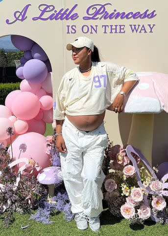 <p>Naomi Osaka/Instagram</p> Naomi Osaka poses for a photo at her baby shower.