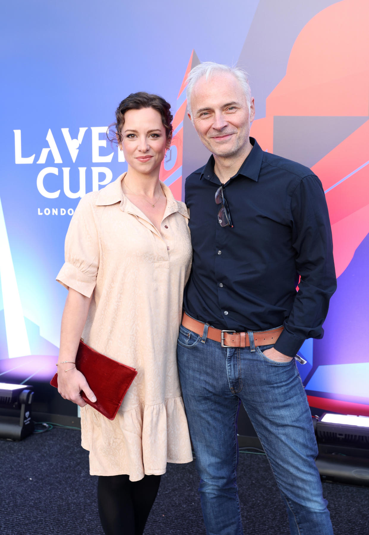 Mark Bonnar and wife Lucy Gaskell at The O2 Arena, London, September 24, 2022. (Getty Images)