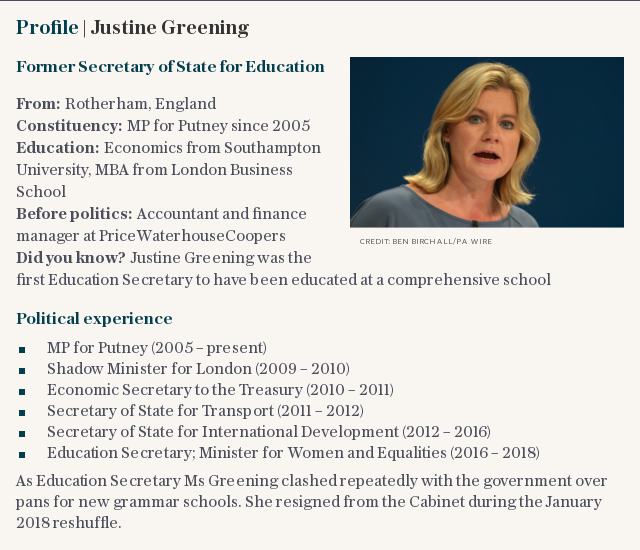 Profile | Justine Greening