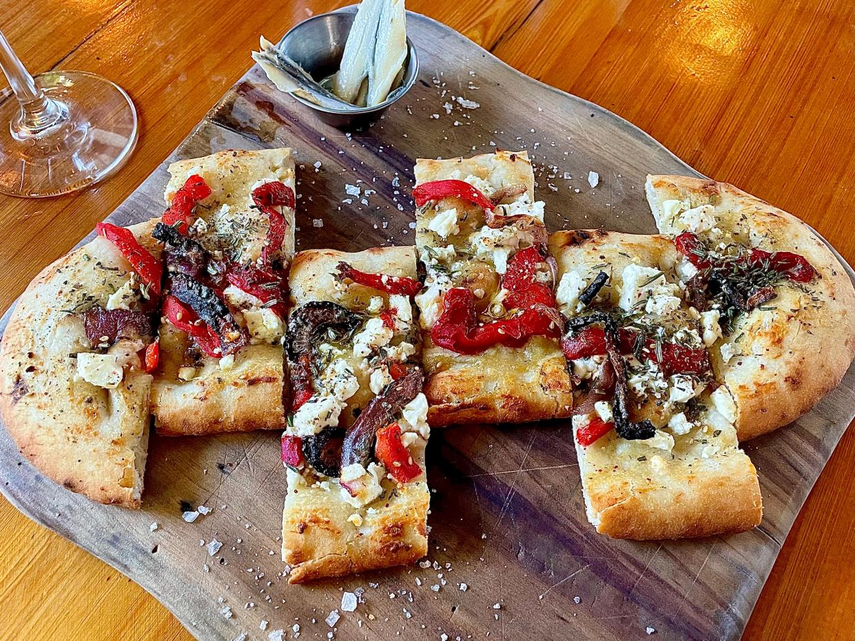 Sardinian feta naan bread from Third Wave Café and Wine Bar in NSB.