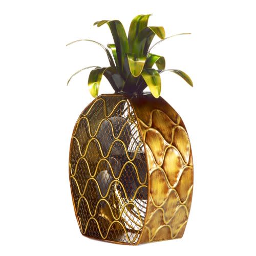 Deco Breeze Pineapple Figure Fan