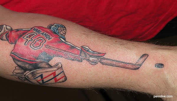 Hockey tattoo | Tattoos, Tattoo images, Inner forearm tattoo